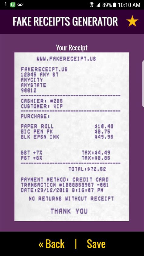 fake receipt generator download